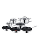 Jamie Oliver By T-Fal 10 Piece Mainstream Stainless Steel Set - Silver - 7