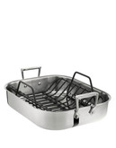 "All-Clad 14"" x 11"" Small Roaster Combo - Stainless Steel"