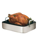 Paderno Open Roaster with Rack - Silver