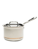 All-Clad 2 quart Copper Core Sauce Pan with Lid - Silver