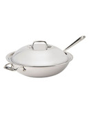 "All-Clad 12"" (30.5cm) Stainless Steel Chef's Pan with Lid - Silver"