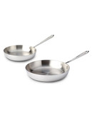 All-Clad Stainless Skillet 9in & 11in - Stainless Steel