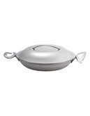 "Nambe CookServ 14"" Paella Pan with Lid - Stainless Steel"