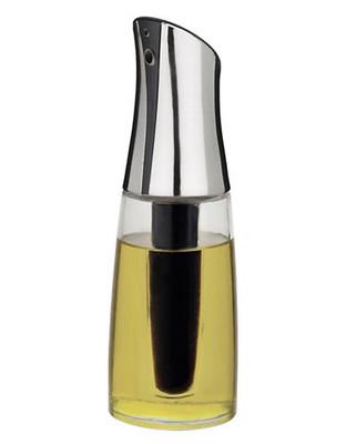Trudeau Perfect Mix 2 In 1 Oil And Vinegar Bottle - Silver