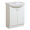24 Inch Eurostone Shaker-style Vanity Base with Top &#150; Matte White