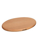 Staub Oval Wooden Magnetic Trivet - Wood - Small