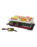 Swissmar 8 Person Red Classic Raclette Party Grill with Granite Stone - Red