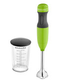 Kitchenaid 2-Speed Hand Blender with 3-Cup BPA Free Jar and Lid - Green Apple