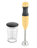 Kitchenaid 2-Speed Hand Blender with 3-Cup BPA Free Jar and Lid - Majestic Yellow