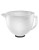 Kitchenaid Frosted Glass Bowl for Stand Mixer - WHITE