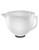 Kitchenaid Frosted Glass Bowl for Stand Mixer - White