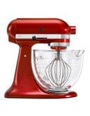 Kitchenaid Architect Series Stand Mixer With Glass Bowl Candy Apple Red - Red