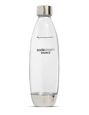 Soda Stream One Litre Carbonating Bottle - Silver