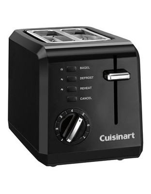 Cuisinart 2 Slice Compact Toaster Black - Black