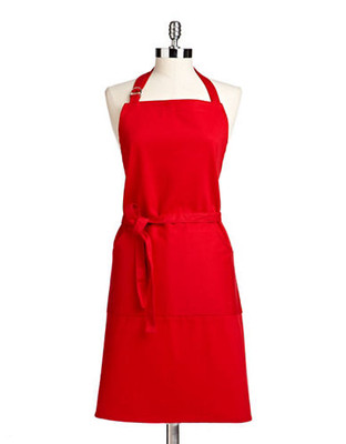 Distinctly Home Cotton Twill Apron - Red