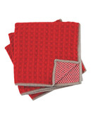 Jamie Oliver Set of 3 Microfiber Scrubbers - RED