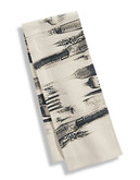 Distinctly Home Cutlery Print Tea Towel - WHITE