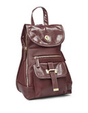 Steve Madden Small Backpack with Zip Accents - Red