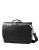 Samsonite Leather Flapover Briefcase - BLACK