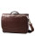 Samsonite Leather Flapover Briefcase - BROWN