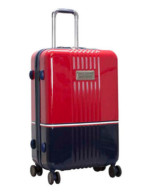 Tommy Hilfiger Duo Crome 8 Wheel Upright Spinner 25 Inch - Red/Navy - 24