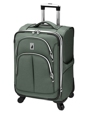 London Fog Coventry Pewter 21 inch Expandable Spinner Carry On - Pewter - 21