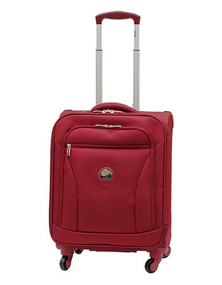Delsey Aero Lite 17 inch Expandable Carry On Spinner - Red - 17