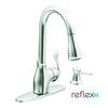 Boutique 1 Handle Kitchen Faucet with Matching Pulldown Wand and Soap Dispenser - Chrome Finish