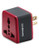 Samsonite Americas Grounded Adapter Plug - Red