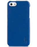 Polo Ralph Lauren Pebbled Leather Hard Phone Case - Cobalt Blue