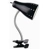 1-Light Clamp Lamp, Black Finish