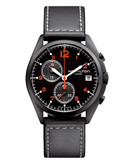 Hamilton Mens Khaki Pilot Pioneer Chrono Quartz Watch - Black