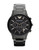 Emporio Armani Men's Large Round Black Chrono Black bracelet Watch - Black