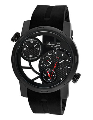 Kenneth Cole New York Men's Kenneth Cole New York Transparent Watch - Black