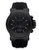 Michael Kors Men's  Black Silicone Strap And Black Dial Watch - Black