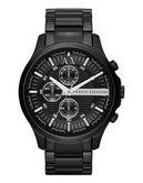 Armani Exchange Mens Black Stainless Steel Watch - Black