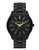 Michael Kors Mid Size Black Tone Stainless Steel Slim Runway Three Hand Watch - Black