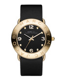 Marc By Marc Jacobs Amy Black/Gold Analog Watch - Black/Gold