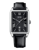 Hugo Boss Men's Stainless Steel Rectangular Watch - Black