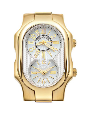 Philip Stein Small Gold Plated Signature Watch Head - Gold