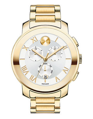 Movado Bold Yellow Gold Ion Plated Stainless Steel - Gold