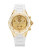 Michele Tahitian Jellybean White Gold Dial Watch - GOLD