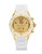 Michele Tahitian Jellybean White Gold Dial Watch - Gold