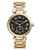 Michael Kors Mid Size Gold Tone Stainless Steel Skylar 3 Hand Subeye Glitz Watch - Gold