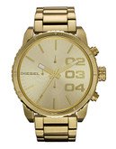 Diesel Diesel Franchise Gold Plated Chronograph Watch - Gold