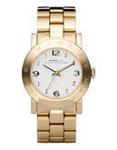 Marc By Marc Jacobs Women's  Gold Plated Case And Bracelet With White Dial Watch - Gold