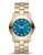 Marc By Marc Jacobs Amy Gold Bracelet With Blue Glow Dial - Gold