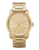 Diesel Brushed Gold Stainless Steel Watch - Gold