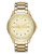 Armani Exchange Gold tone 3 Hand Dial on Gold Tone Bracelet - Gold