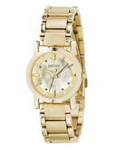 Dkny Round Dial Gold-Plated Fashion Watch - Gold